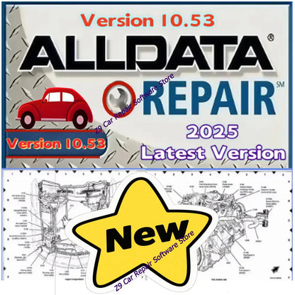 2025 Hot AllData 10.53 Software Auto Repair Software All Data Car Software with Wiring Diagram