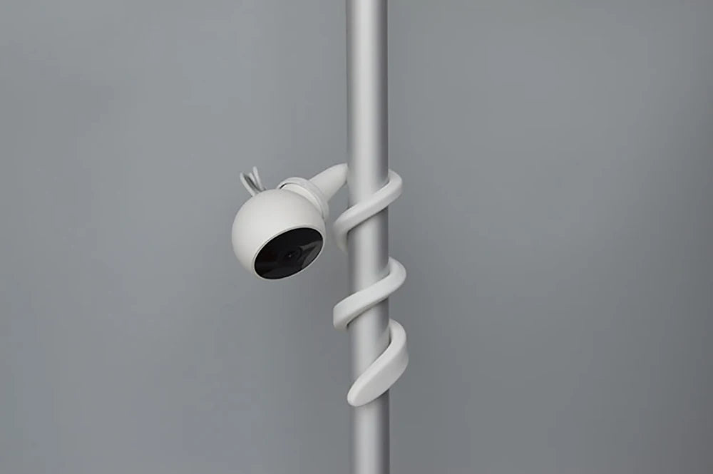 IP Camera Holder Stand Baby Monitor Wall Mount Silica gel Bracket Hole-Free Crib Cradle Rod Hose Holder Flexible Twist Mounting