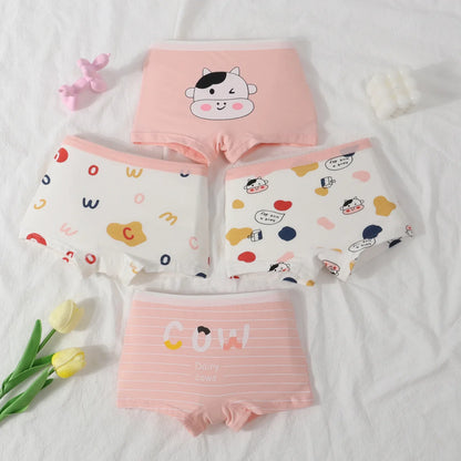 New Children's Underwear, Cotton Underwear, Girls' Underwear, Baby Boxers, Small, Medium and Big Children, Girls' Boxers