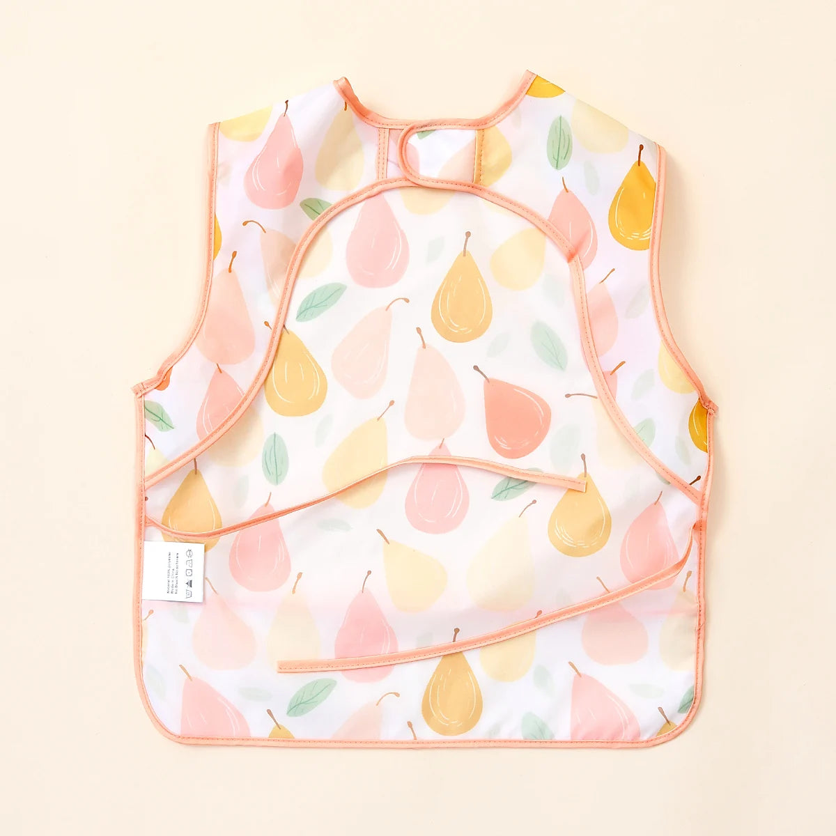 1 Pc 100%Polyester Waterproof Baby Bibs for Infant Toddler Cute Sleeveless Feeding Apron Bib Meal Burp Cloths