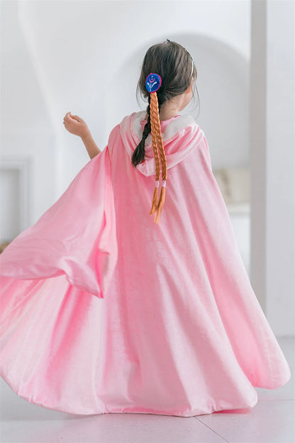 Elsa Cosplay Costume Kids Layers Deluxe Ball Gown Princess Dresses Aurora Christmas Wedding Evening Dress Girls Princess Dresses