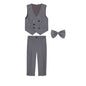 Teenager Kids Beige WaistCoat Shirt Pants Bowtie Tuxedo Dress Boys Vest Suit For Wedding Children Host Photograph Party Costume