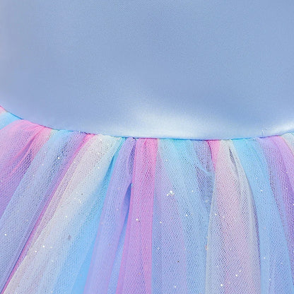 Infant Baby Tulle Backless Pageant Wedding Party Flower Girls Big Bow Dress With Headwear For Toddler Baptism Birthday Prom Gown
