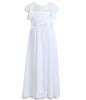 HETISO Chiffon Flower Girl Dresses Hollow Lace Kids Weddings Performance Party Pageant Gowns Junior Bridesmaid Dress 4-13 Years