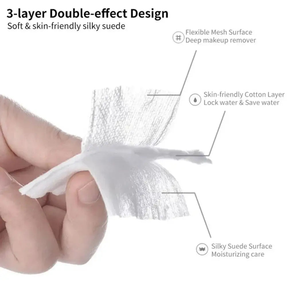 High Quality 50/100/222PCS/Set Disposable Makeup Cotton Wipes Soft Remover Pads Facial Cleansing Paper Wipe Cosmetic Pad