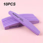 2/5/10PCS Professional Double-sided Nail File Block Colorful Sponge Nail Polish Buffing Sanding Buffer Strip Polishing Pedicure