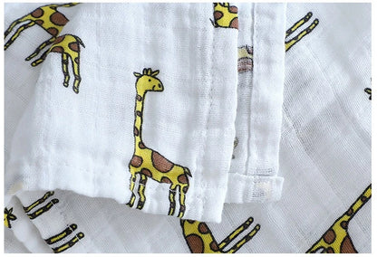 Newborn soft 100% muslin cotton swaddlle blanket infant baby wrap bath towel cover blanket 120x110cm