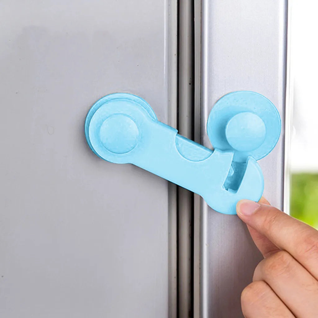 1PC Durable Small Household Cabinet Locks Adhesive Proofing Latches Multi-Purpose Drill-free Safety Lock