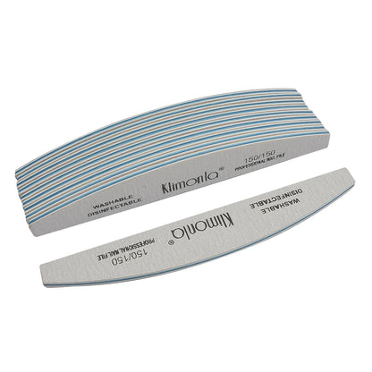 5/10PCS Klimonla Nail Files Durable High Quality Nail Files For Nails Manicure Salon Supplies Set 80/100/150/180/240 Grit