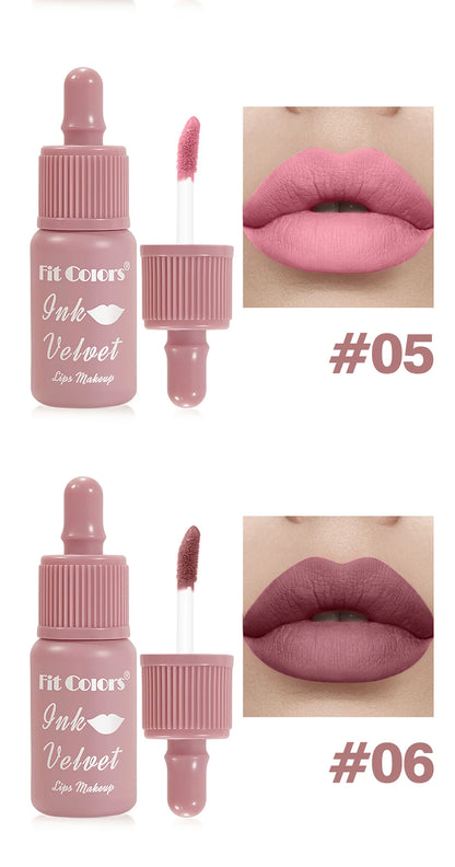 Non Stick Cup Waterproof Lip Gloss Long Lasting Velvet Matte High Pigmented Liquid Lipstick Fast Dry Sexy Lip Mud