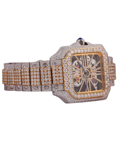 Full Stainless Steel Plated Smart Dial Quartz Watch in Yellow Gold Anniversary And Wedding Gift For Women's