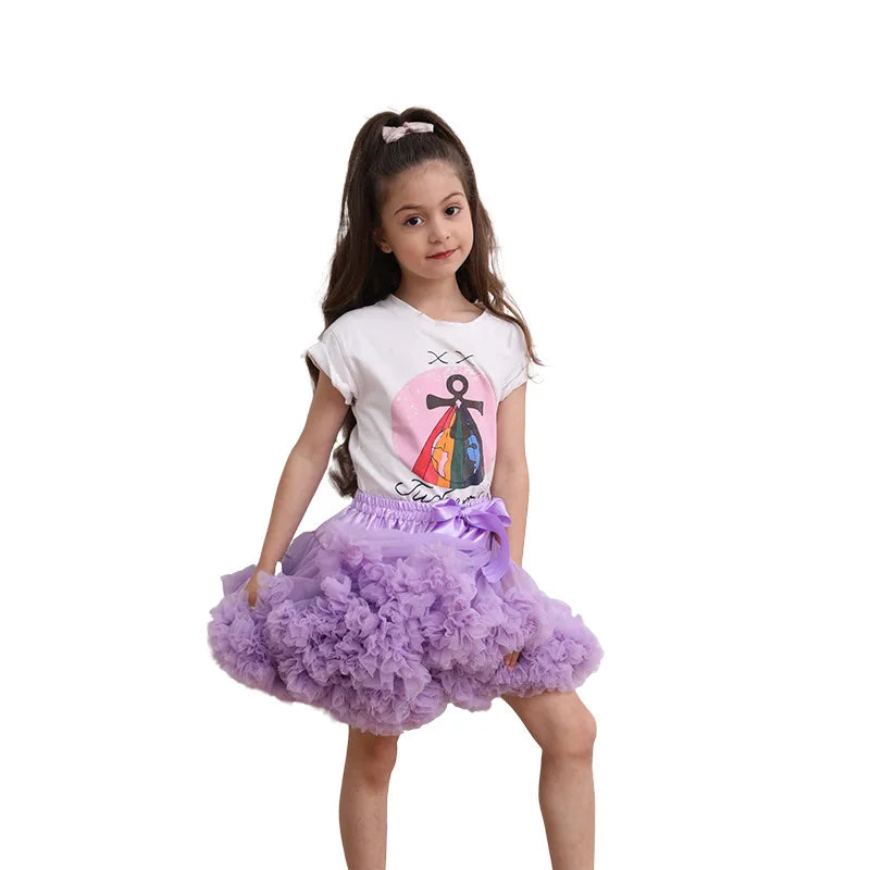 Lush Small Baby Girls Tutu Skirt for Kids Children Puffy Tulle Skirts for Girl Newborn Party Princess Girl Clothes 1-15 Years