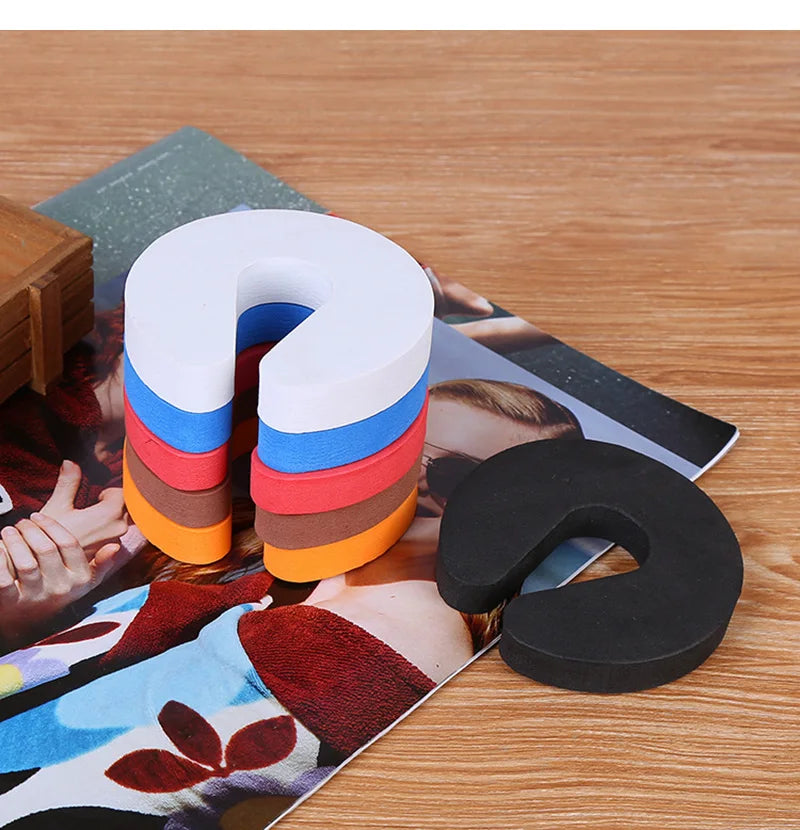 Door Stoppers Kids Children Protection EVA C Shape Door Stopper Baby Safety Protect Door Stop Jammer Soft Foam Door Clip