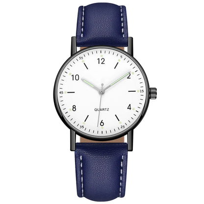 Trendy Fashion Dial Watch Hot Selling Luminous Women Watch Navy Leather Strap Precise Timekeeping Stylish Modern Wristwatch