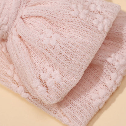 3pcs/set Baby Girl Headband Double Mesh Bows Hairband Soft Turban Lovely Bow Kids Headwear Hair Accessories for Newborn Infant