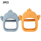 1/2pcs Silicone Teething Cute Baby Set of Hands Teether Suitable for Teething Period Baby Daily Use Anti-feeding