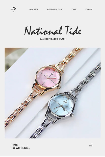 Bracelet Watch For Women Elegant Rose Gold Ladies Luxury Wristwatches Rhinestone Simple Fashion Female Quartz relogio feminino