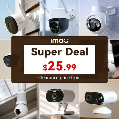IMOU Clearance Outdoor Surveillance Camera WiFi IP Camera AI Personal Detection Smart Tracking Compatible with Alexa Waterproof