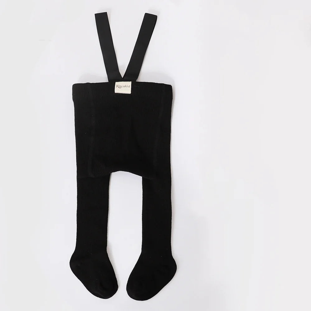 High Waist Toddler Ribbed Infant Baby Pantyhose Cotton High-Stretch Belly Cover Baby Girls Tights 0-2Y Newborn Leggings