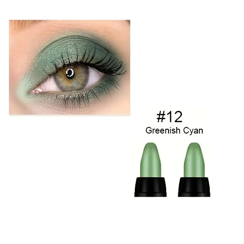 16 Colors Pearlescent Eyeliner, Color Glitter Waterproof Long-Lasting Eye Makeup Non-smudge Eyeliner