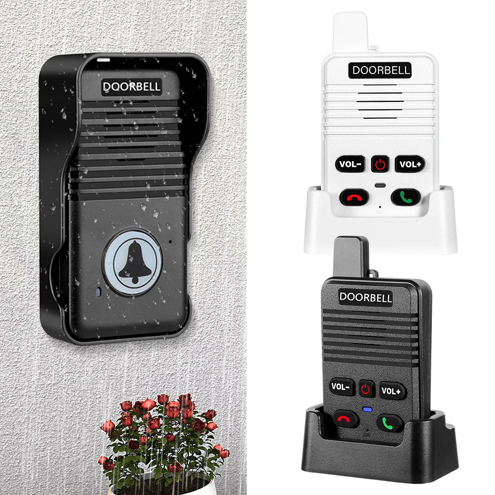 Wireless Voice Duplex Intercom Doorbell 500M Apartment Room Intercom Intercom System Doorbell for House Home Factory Office