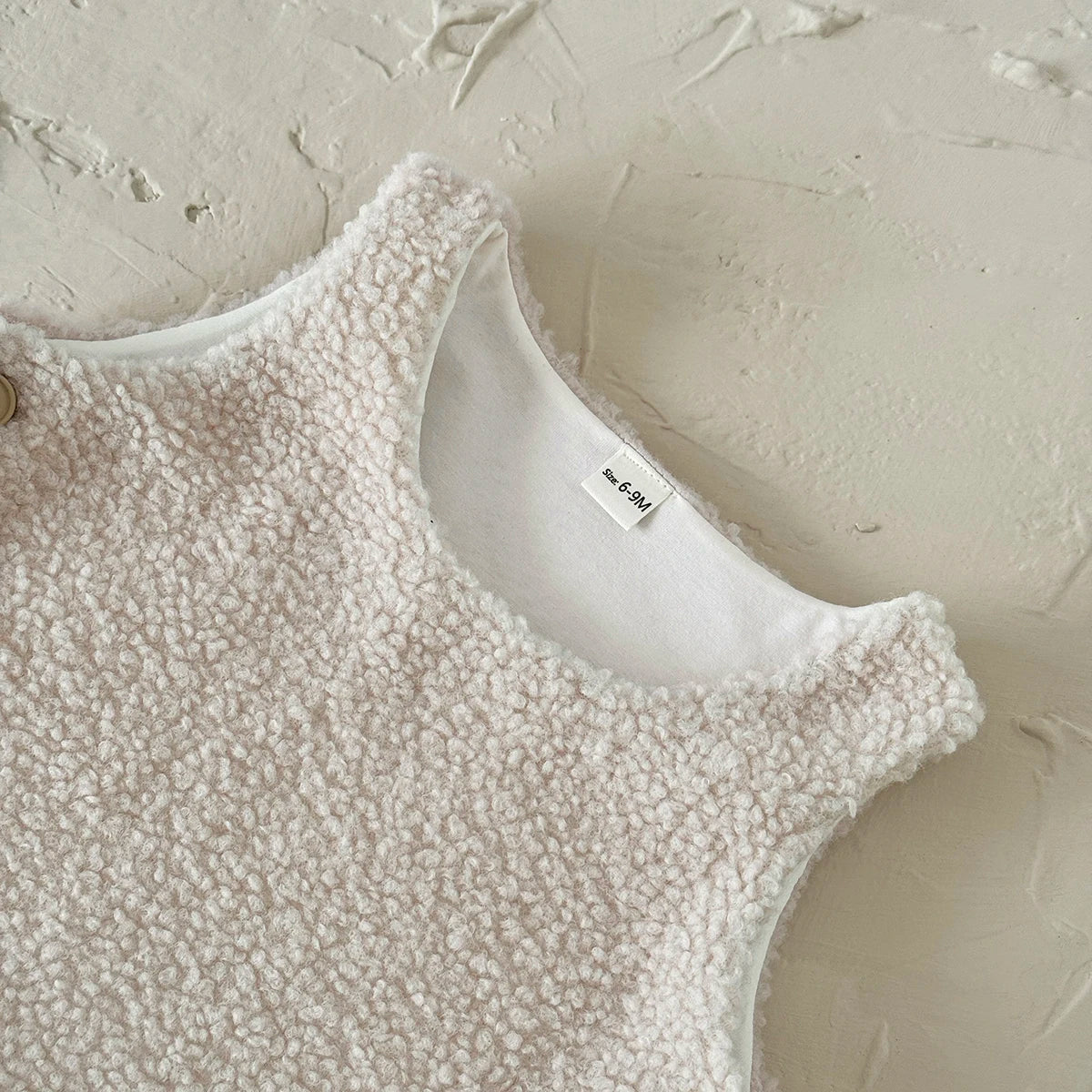 Autumn Winter Baby Lamb Wool Waistcoat Girls Boys Plush Vest O Neck Child Warm Fashion Warm Coat