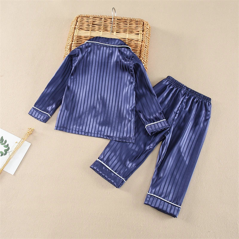 New Spring Autumn Baby Boys Clothes Set Children Pajamas Long Sleeved Shirt Pants 2Pcs/Sets Kids Girls Sleepwear Infant Costume