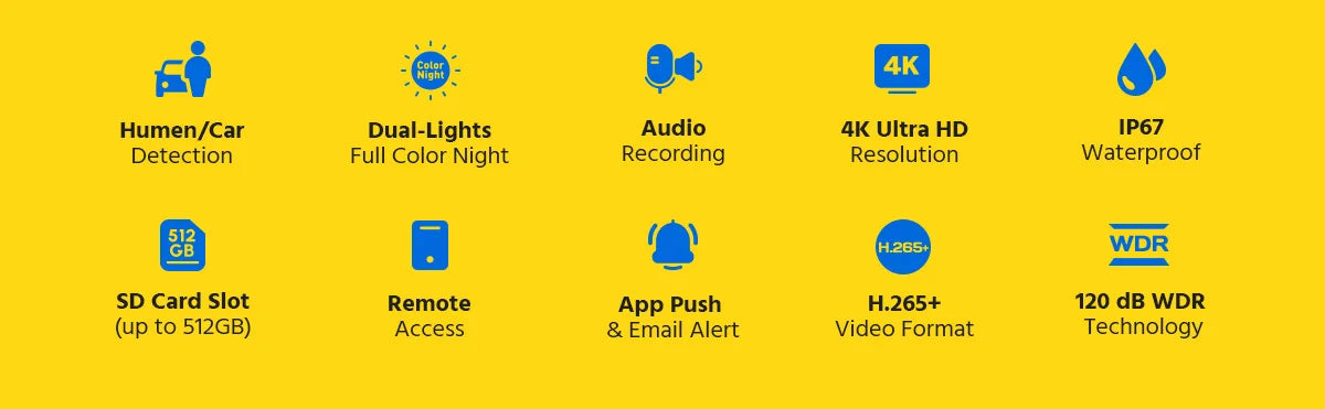 ANNKE 8CH 4K IP Camera Security System 265+ 8MP Poe Camera Two Way Audio Video Surveillance CCTV 4MM Lens Support 256G Card IP67