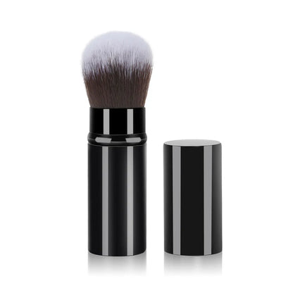 1pc Retractable Brush Makeup Brush Powder Blusher Powder Brush Mini Multi-function Portable With Aluminum Handle