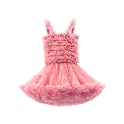 Girls Tutu Dress for Girls Baby Ball Gown Princess Party Vestido Casual Ruffled Bubble Photography Dresses Children Clothes L017