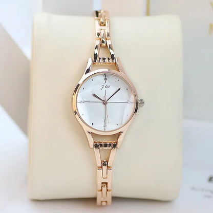 Bracelet Watch For Women Elegant Rose Gold Ladies Luxury Wristwatches Rhinestone Simple Fashion Female Quartz relogio feminino