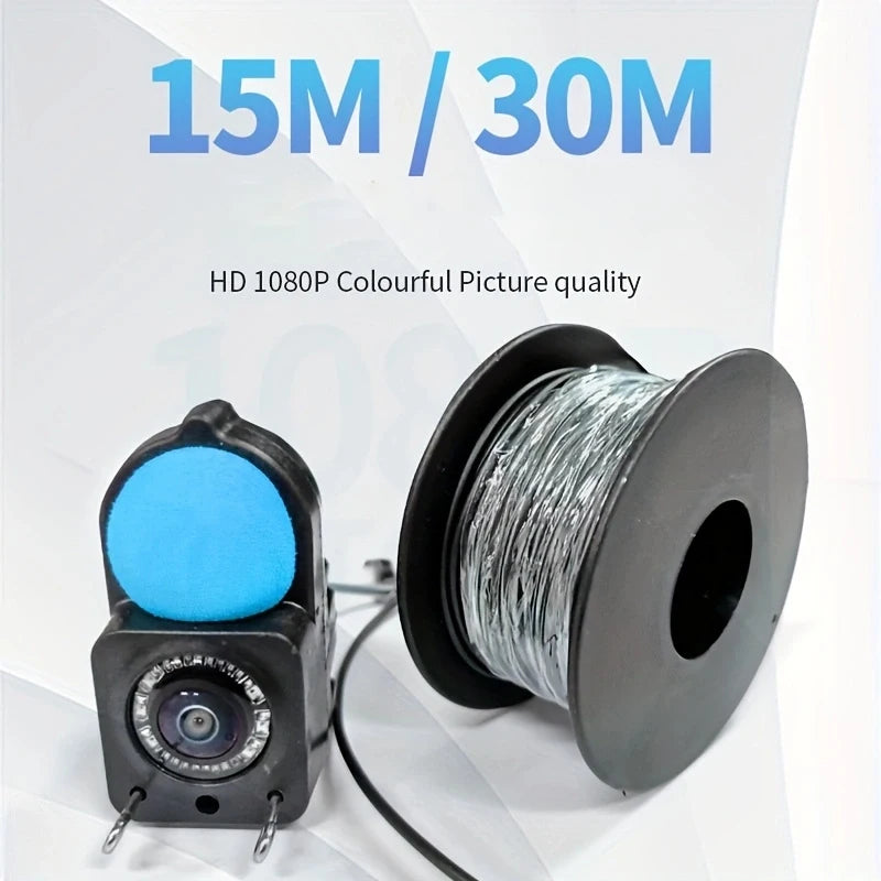 1080P HD Camera  Underwater Fishing Camera Infrared Lights Portable Ice Fishing Fish Finder Camera 15M & 30M For Lake Fishing