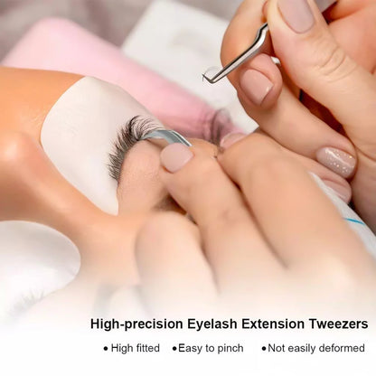 High Precision Non-defrmation Eyelash Make Tools 1Pcs High Elasticity Imported 402 Stainless Steel Gold Feather Lashes Tweezers
