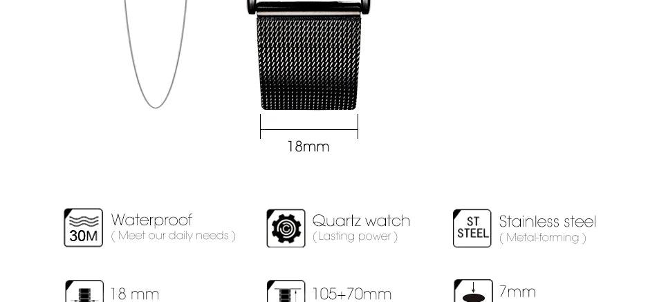Shengke Fashion Black Watch for Women Classic Relogio Feminino Quartz Ladies Watch Woman Adjustable Mesh Strap Montre Femme