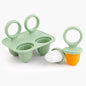 Baby Fruit and Vegetable Mold Silicone Hand Ring Popsicle Mold Baby Teething Teether Ice Cream Mold Baby Food Storage Container