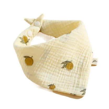 U-shaped Baby Cotton Bibs Waterproof Floral Baby Drooling Bibs Feeding Lace Saliva Towel Cloths Neck Wear Accessories