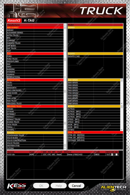 ECU Software Ksuite 2.80 Work With K E S S V2 V5.017 RSA Error Unlock Corrected for Car Truck Bike Tractors EU Online Version