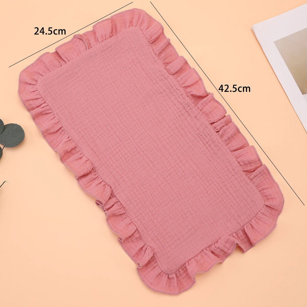 Soft Muslin Cotton Gauze Shoulder Rag Baby Burping Pad Ruffle Newborn Baby Burp Cloths