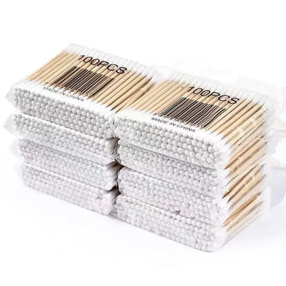 Wholesale 100/300/500/1000 pcs Double-Ended Cotton Swabs, Clean and Hygienic Baby Cotton Swabs, Ear Cleaning Sticks, Health Clea