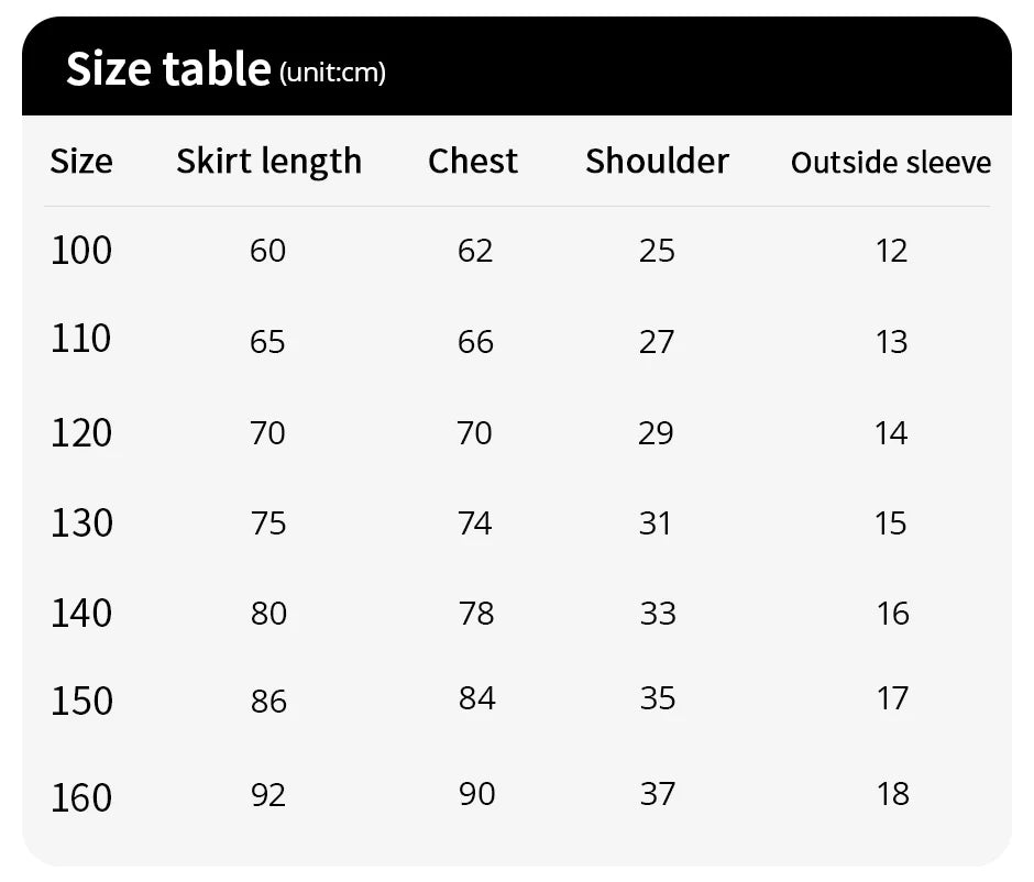 1/2 Piece Children's Sweet And Lovely Straight Skirt Loose And Comfortable Girl's Home Skirt Casual Round Neck Plus Size Skirt