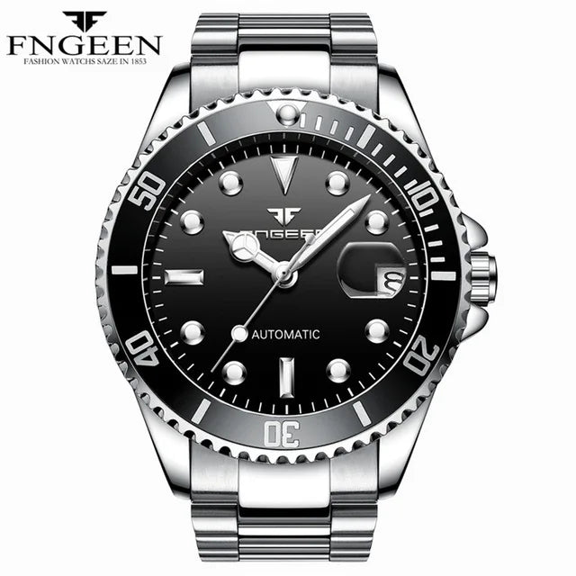 FNGEEN 9001 Luxury Brand Men's Watch Steel Tourbillon Frame Mechanical Watch Luminous Automatic Date Diamond Watch 2026