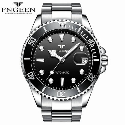 FNGEEN 9001 Luxury Brand Men's Watch Steel Tourbillon Frame Mechanical Watch Luminous Automatic Date Diamond Watch 2026