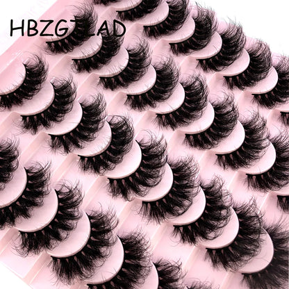 16 Pairs 3D Mink Lashes Natural False Eyelashes Dramatic Volume Fake Lashes Makeup Eyelash Extension Silk Eyelashes