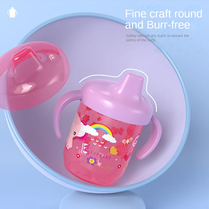 Duckbill Training Cup with Handles for Infants Baby Special Water Cup for Toddler Boy Girl Learning Independent Drinking Cup
