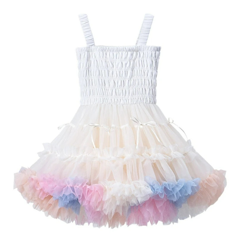 Girls Tutu Dress for Girls Baby Ball Gown Princess Party Vestido Casual Ruffled Bubble Photography Dresses Children Clothes L017
