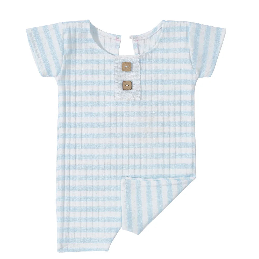 Newborn Photography Props Clothes Baby Boy Girl Outfit  Romper Striped Short Jumpsuit Photography Clothing