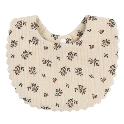 Cotton Gause Baby Bibs Solid Color Absorbent Baby Tassel Bib Newborn Burp Cloths Bandana Scarf for Kids Baby Girls Feeding Item
