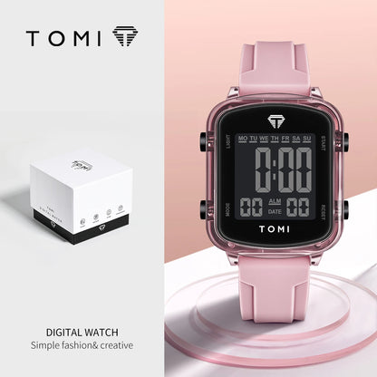 TOMIFashionable new electronic watches; Trendy couple watches; Same style for men and women; Wrist watches in gift boxes.
