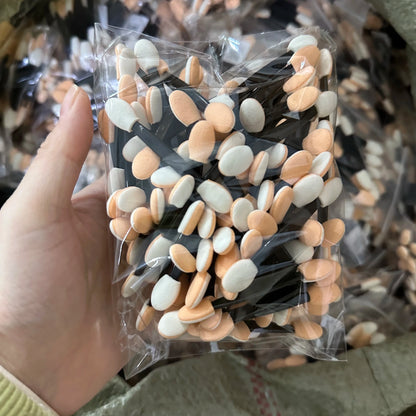 10/30/50/200/500/1000pcs Double Ended Sponge Nail Art Powder Brush Multifunctional Eyeshadow Brush Portable Makeup Manicure Tool