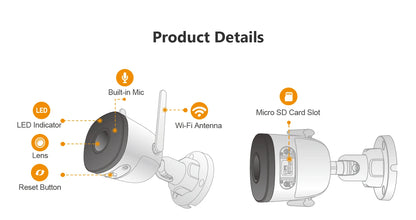IMOU Clearance Outdoor Surveillance Camera WiFi IP Camera AI Personal Detection Smart Tracking Compatible with Alexa Waterproof